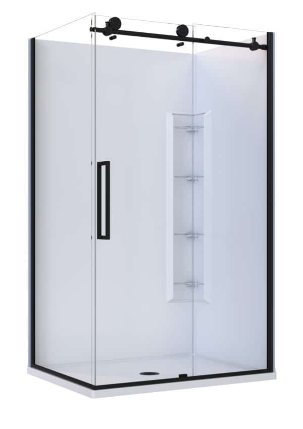 Ravello Acrylic 2-Sd Black Corner Mould RH